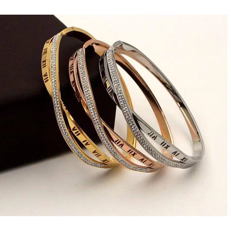 GELANG BANGLE BANGEL STAINLESS TITANIUM PERHIASAN / GELANG WANITA IBU MENYUSUI