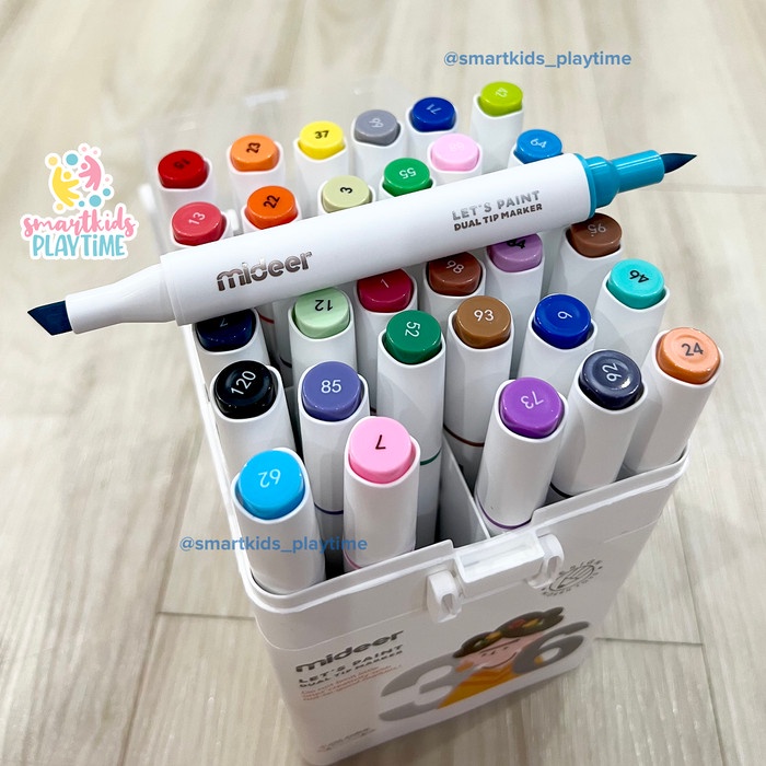 

Mideer Dual Tip Marker 36 Colors Spidol Mewarnai Anak