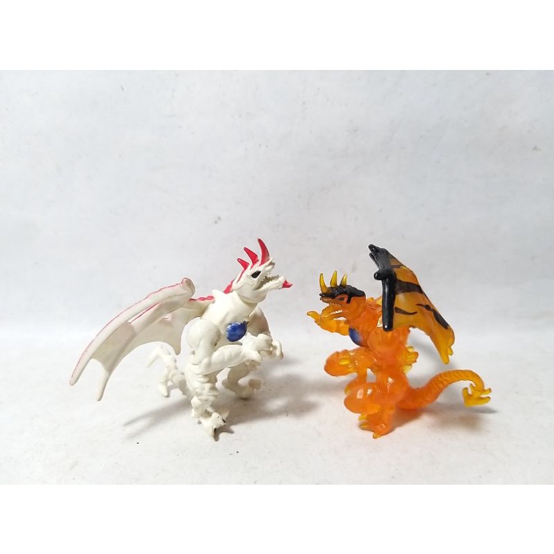 Monster Naga Mega Bloks Gold White Dragon Beast Wyvern Fantasy Myth Creature Universe Warrior Figure