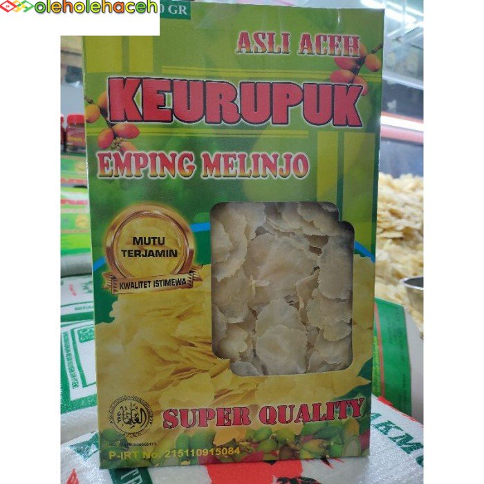 

ORIGINAL EMPING MELINJO CAP 2 MARTIL KEMASAN KOTAK /EMPING ACEH