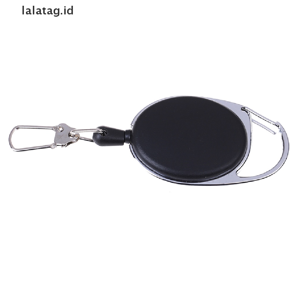 [lalatag] 1pcs Recoil extendable Gantungan Kunci ring Klip Tarik keyring retracg [ID]