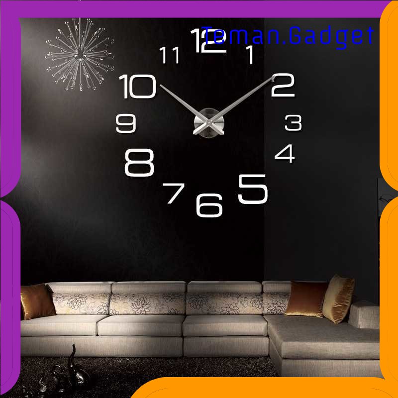 TG-PJM Jam Dinding Besar DIY Giant Wall Clock 100cm Model Numeral - JM-16