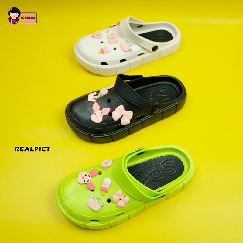 -Ramadhan Sale- SH2252 Sendal Bapao Fuji Sendal Wedges Platform Clog Jibblitz Toystory Import Sandal Bangkok Tinggi