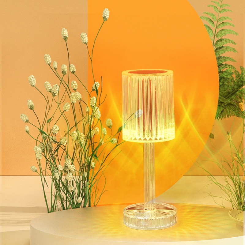 JOS1507 Lampu Meja Kristal Model Gatsby Lampu Hias Acrylic Table Lamp