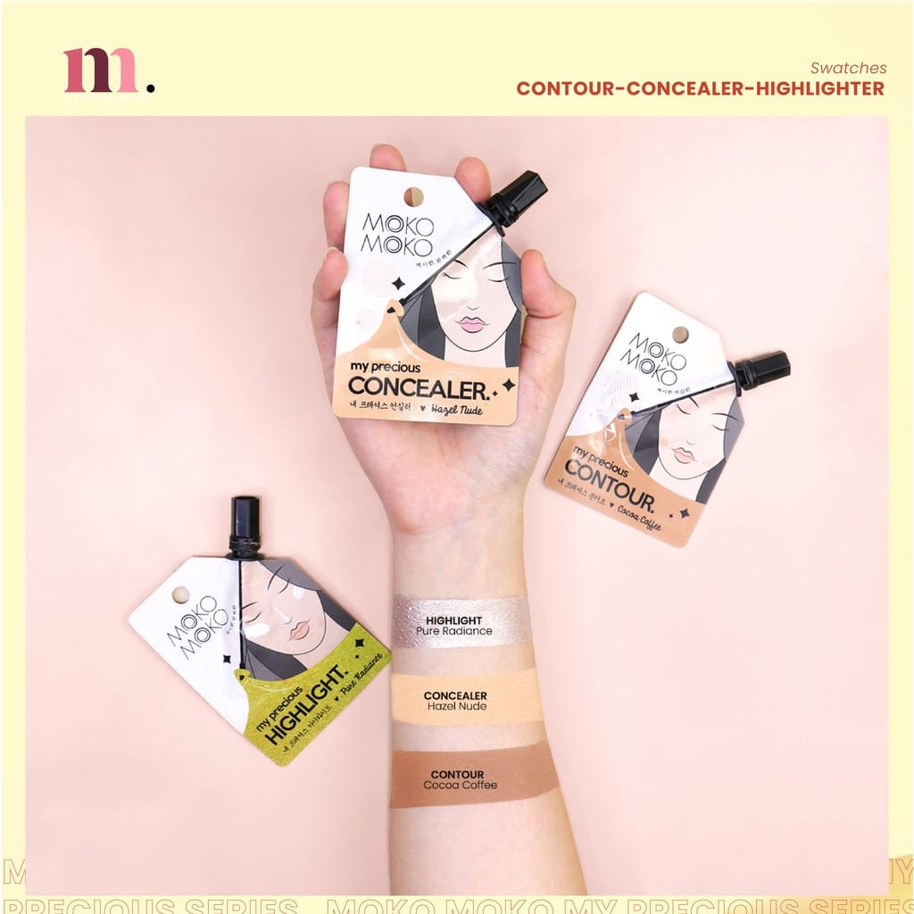 Moko Moko My Precious Highlight Pure Radiance - Concealer Hazel Nude - Contour Cocoa Coffee