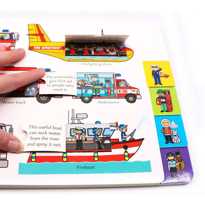 Original Playtown Construction Airport Emergency buku impor buku anak happychild