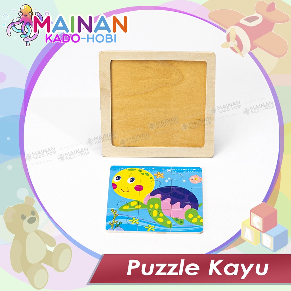 EDUCATION TOYS WOODEN PUZZLE FOR KIDS KARAKTER LUCU