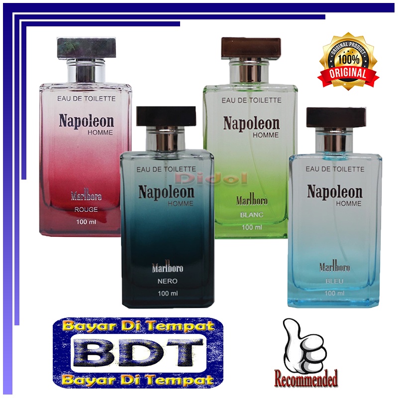 Marlboro Napoleon Homme Edt 100ml Pengharum Aroma Tubuh Farfum Cowo Parpum Pria Ori Tahan Lama 24 Ja
