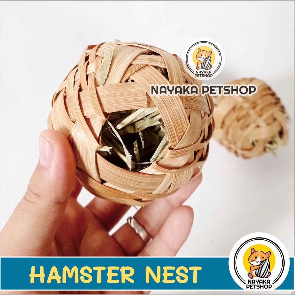 Hamster Nest Sarang Hamster Bola Hideout Hide out Mainan Tempat Tidur Hewan