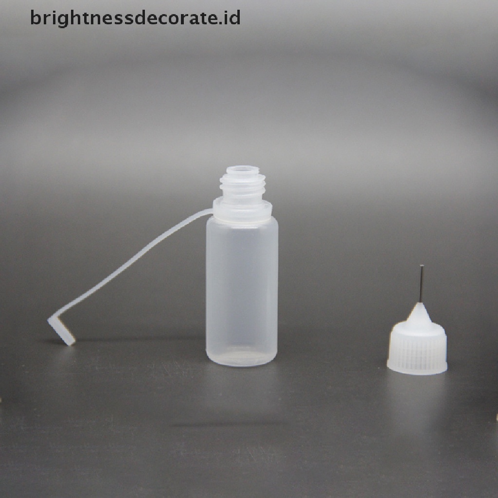 [Birth] Botol Aplikator Tip Bottle 10ml Untuk Alat Makeup Minyak Mulut Runcing Cat [ID]