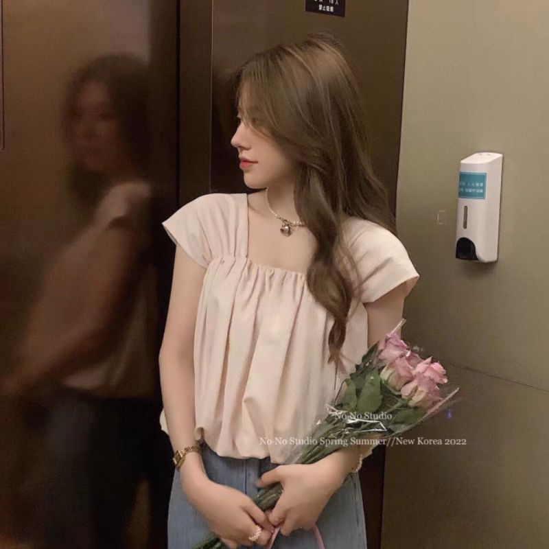 Mischa Wide Shoulder Puffy Blouse 20096