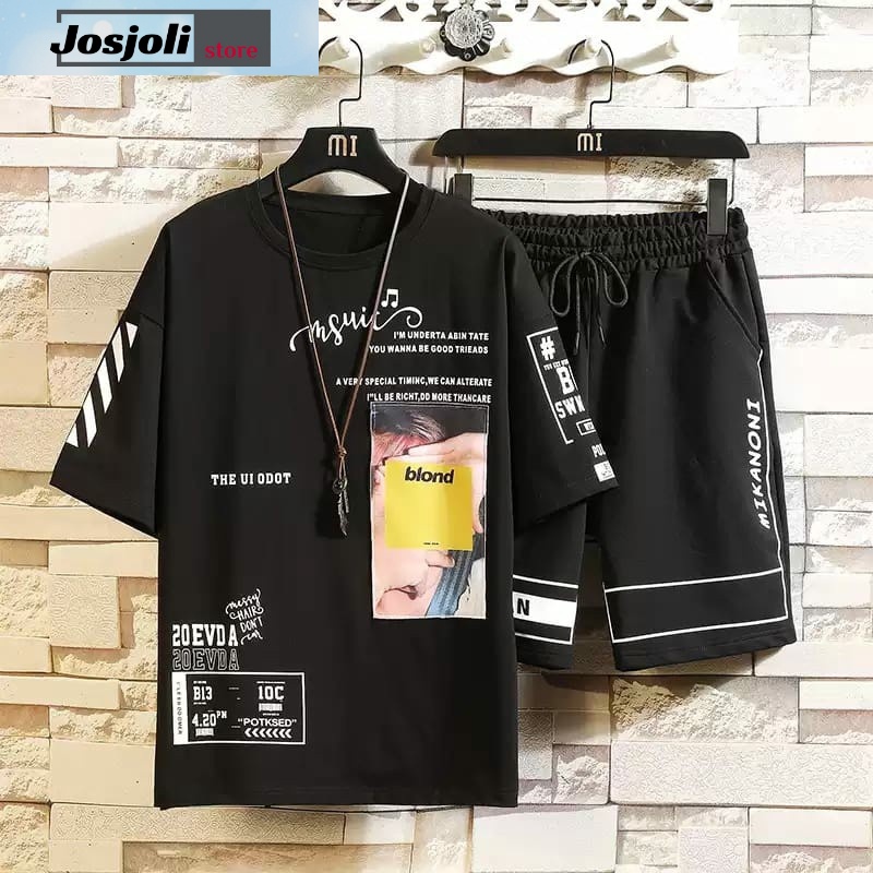 JOSJOLI_STORE/Stelan Mikanomi/Stelan Pria Dewasa/Satu Stel Atasan Dan Bawahan/L XL XXL