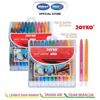

IDOLMART Krayon Putar Mini Twist Crayon Joyko TWCR 12 Warna - Karawang