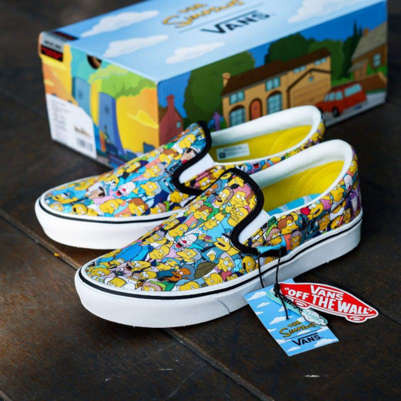 VANS SLIP-ON COMFYCUSH X THE SIMPSONS '&quot;SPRINGFIELD&quot; ORIGINAL 100%