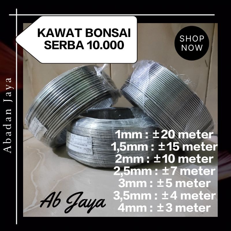 kawat bonsai 10.000 an