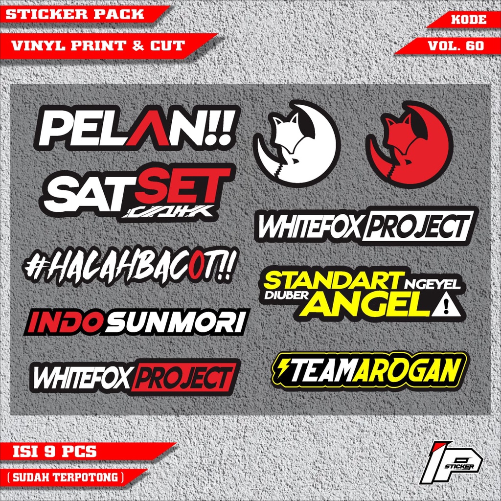 (COD) STICKER PACK DISTRO CUTTING sticker motor variasi Racing terbaru STICKER PACK DISTRO CUTTING d