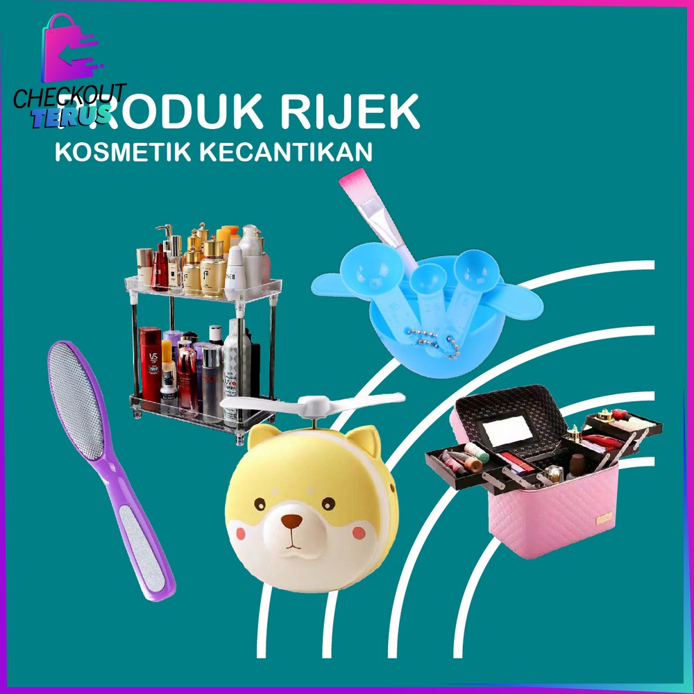 CT PART 2 Barang Rijek Rak Kosmetik Tempat Penyimpanan Kotak Brush Makeup Multifungsi Mangkok Masker