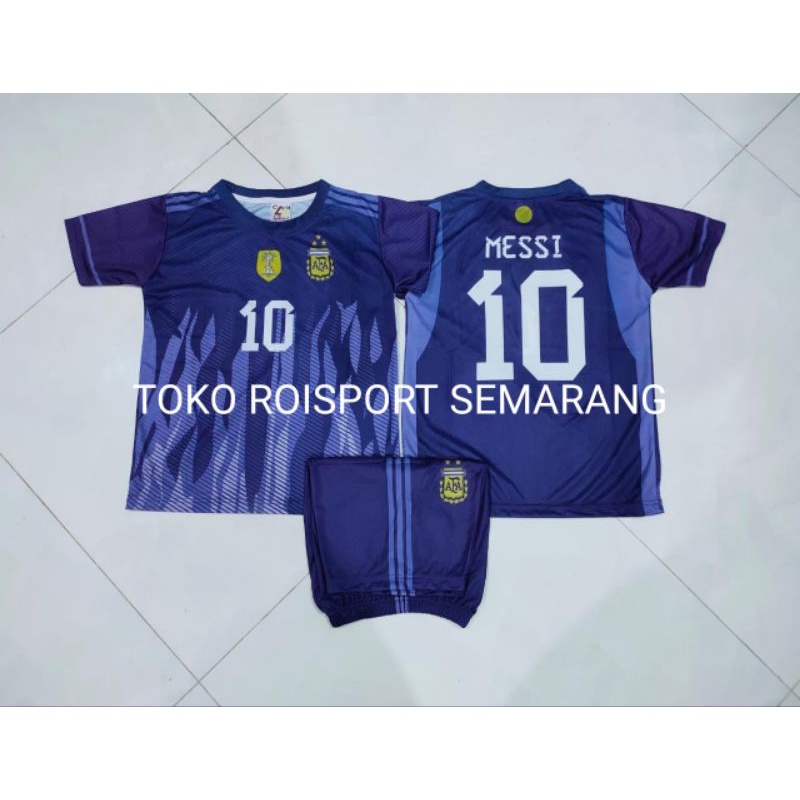 JERSEY ANAK PAUD TK SD ARGENTINA JUARA PIALA DUNIA 2022