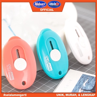 

IDOLMART Deli Mini Cutter Portabel 3 Warna Desain Simple, Pisau Tajam, Untuk Membuka Paket E2050 - Karawang