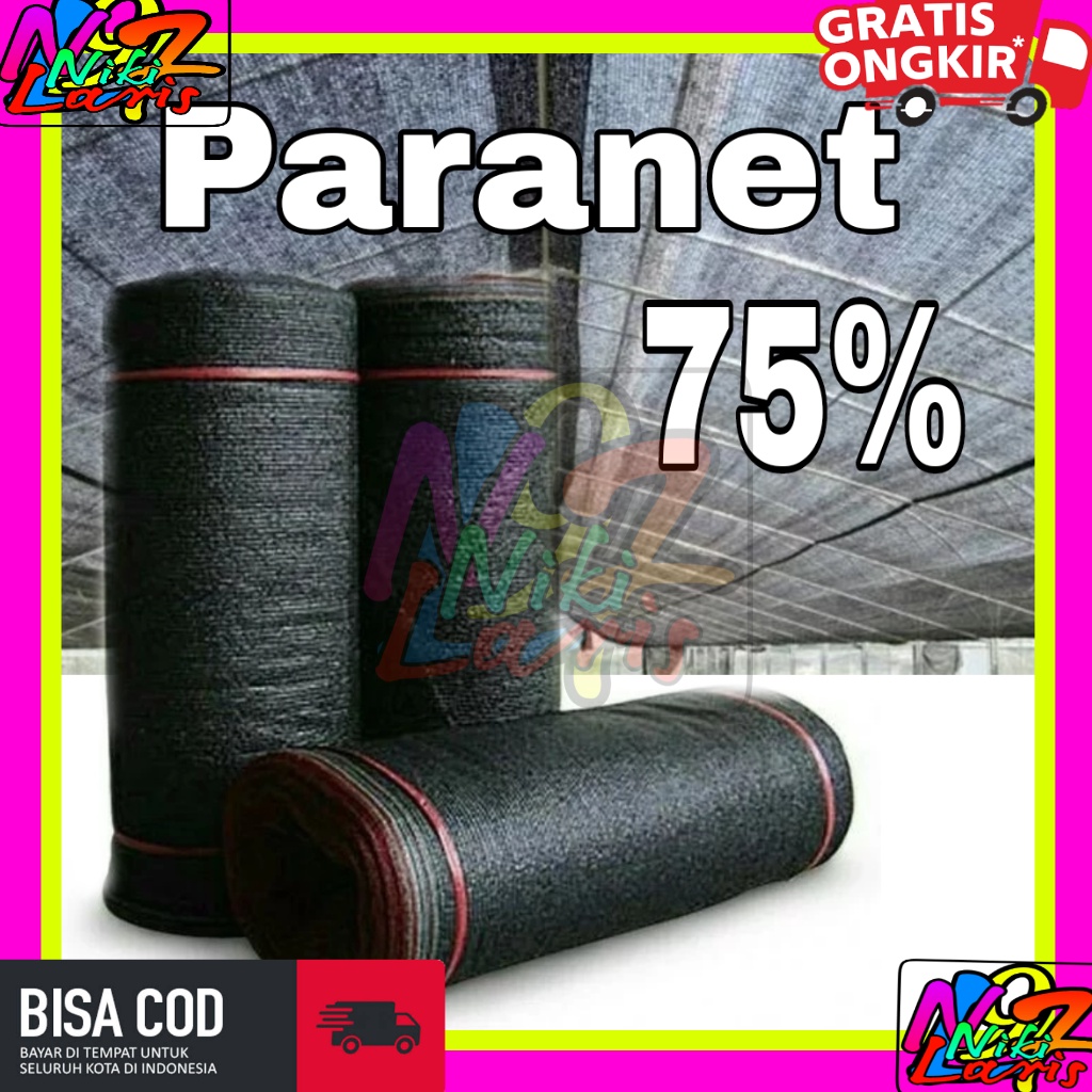 [PROMO] Paranet Import 75% (eceran)  lebar 3m peneduh tanaman