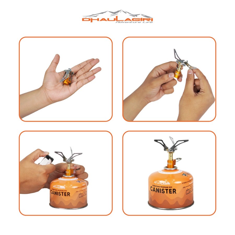 Kompor Mini Ultralight M02 Dhaulagiri Folding Stove Outdoor