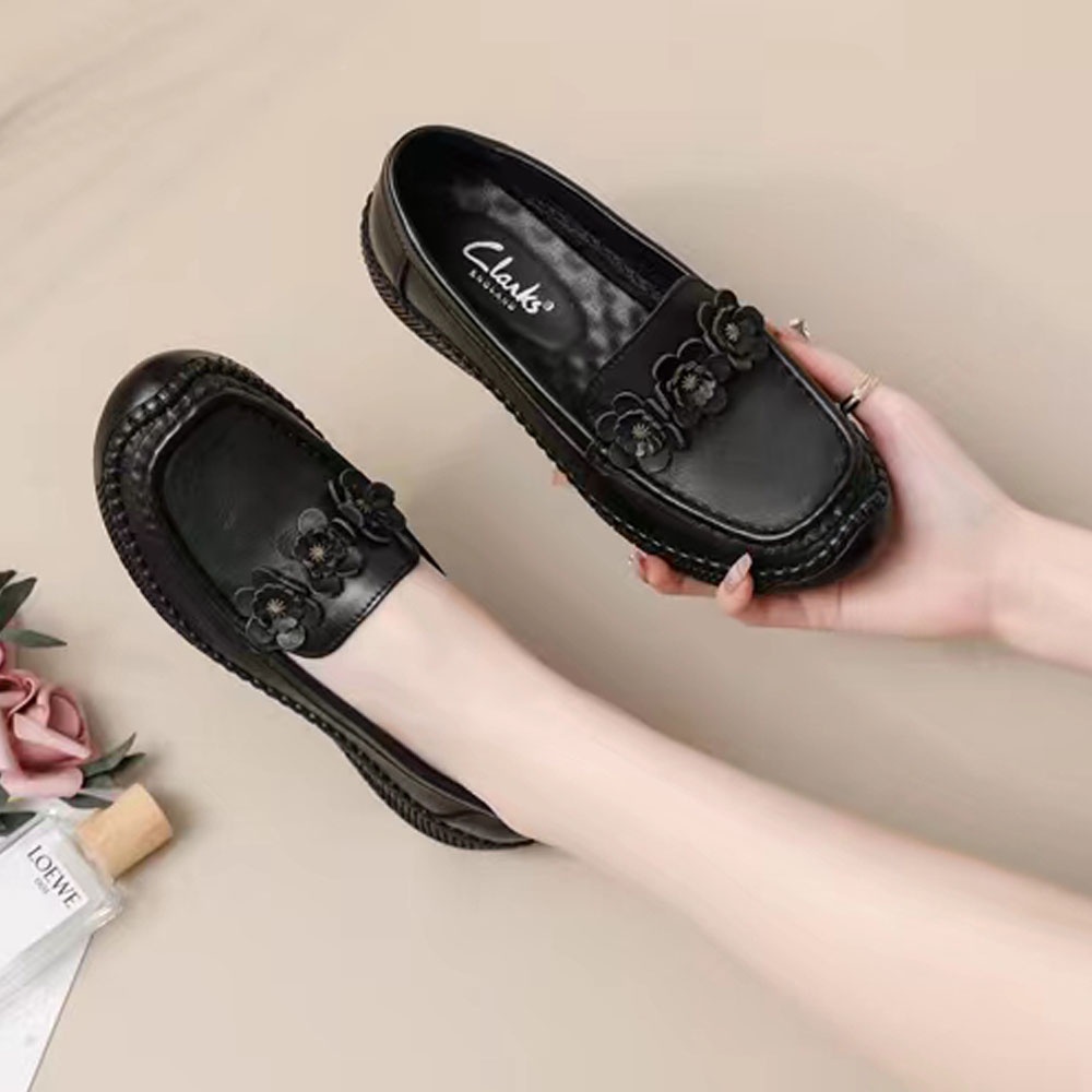 Sepatu Clarks new pita woman  flat wanita kulit asli/ Sepatu Wanita  melati