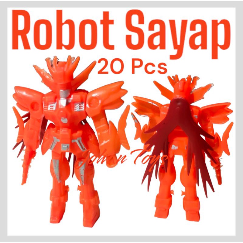 20 Pcs Robot Sayap Mix