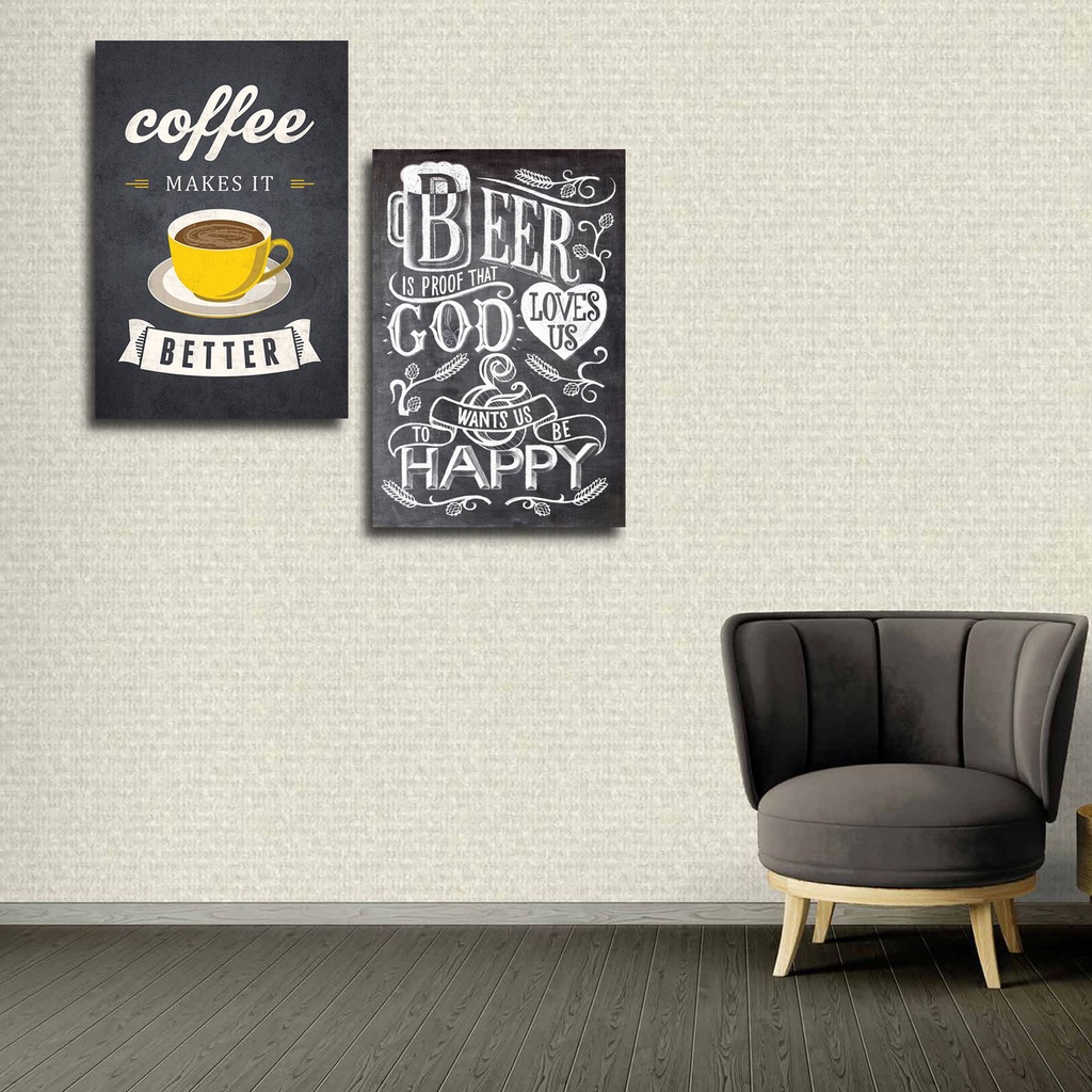 Hiasan Dinding Dekorasi Dinding Coffee Beer Wall Decor rajadekorofficial
