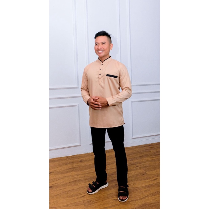 Kurta Pakistan Bahan Toyobo Import Lengan Panjang Baju Koko Muslim Dewasa