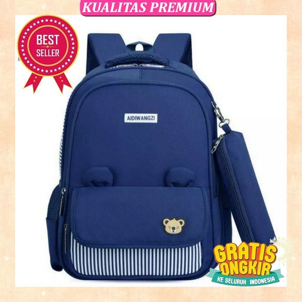Tas Sekolah Anak  Simple Sd Dan Tk Perempuan Garsel Fkt 5929 Backpack Cowok Ransel Punggung Gendong 