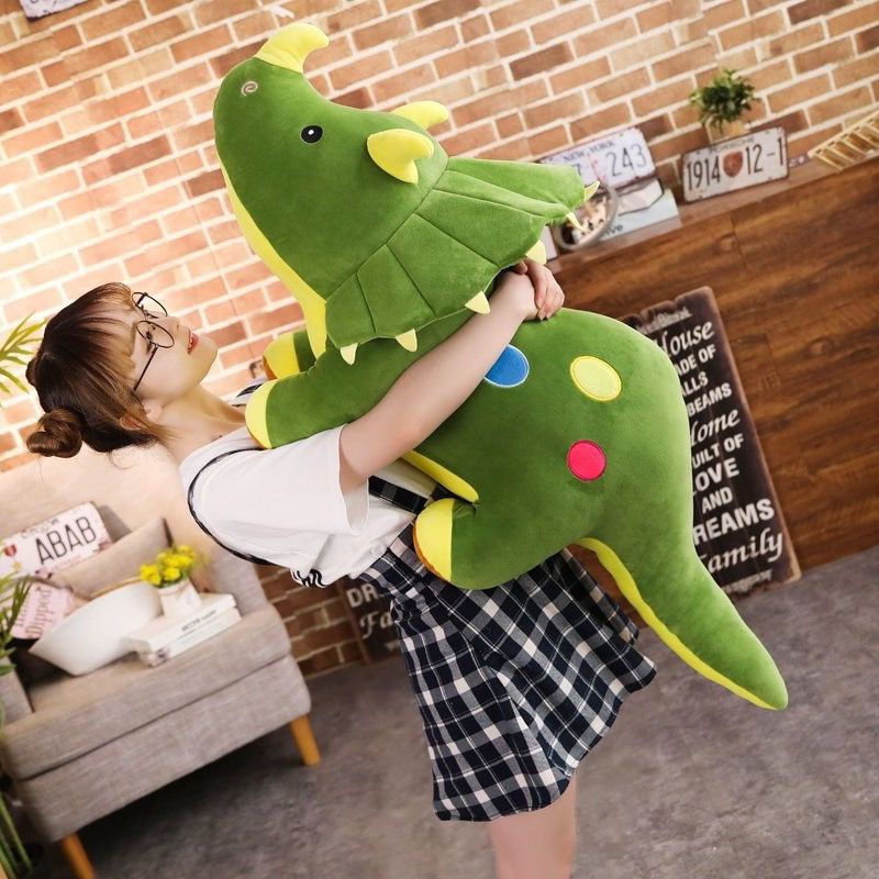 Boneka Dinosaurus Triceraptos Panjang 40cm Berlabel SNI