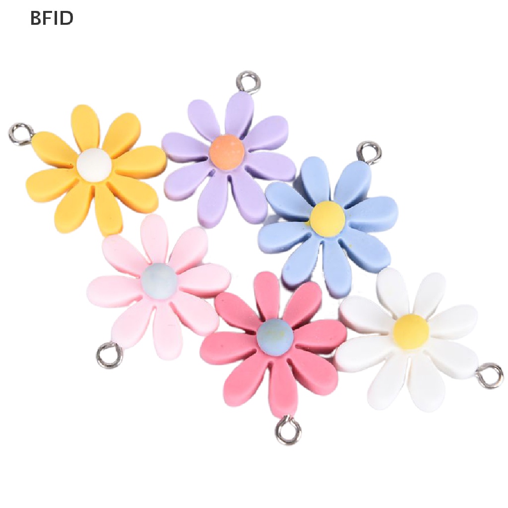 [BFID] 10pcs/set Resin Little Daisy Sun Flower Ch Liontin Membuat Perhiasan DIY Craft [ID]