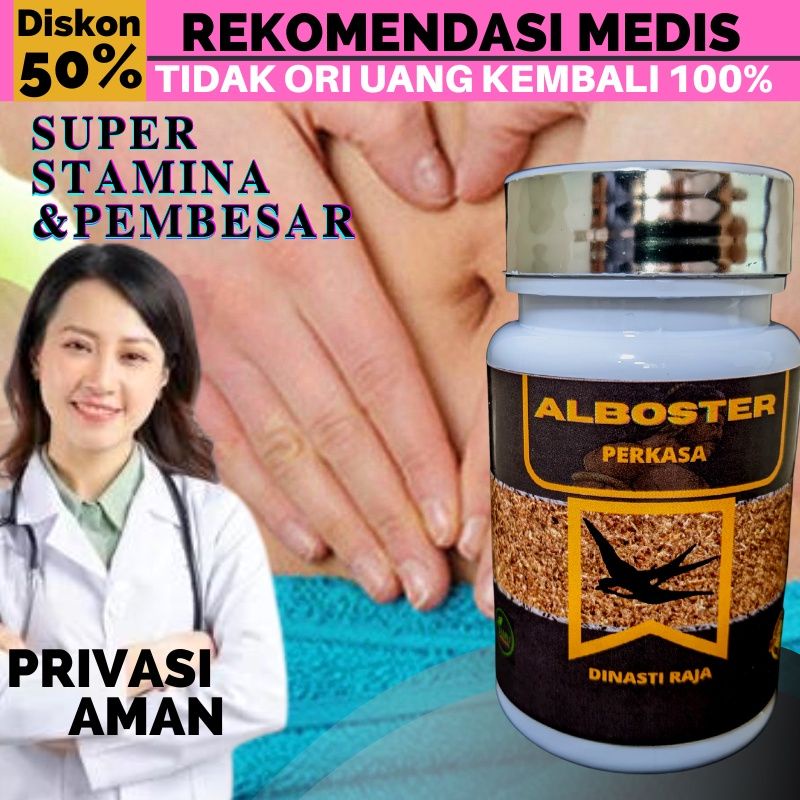 ALBOOSTER Original obat kuat pria permanen 100%