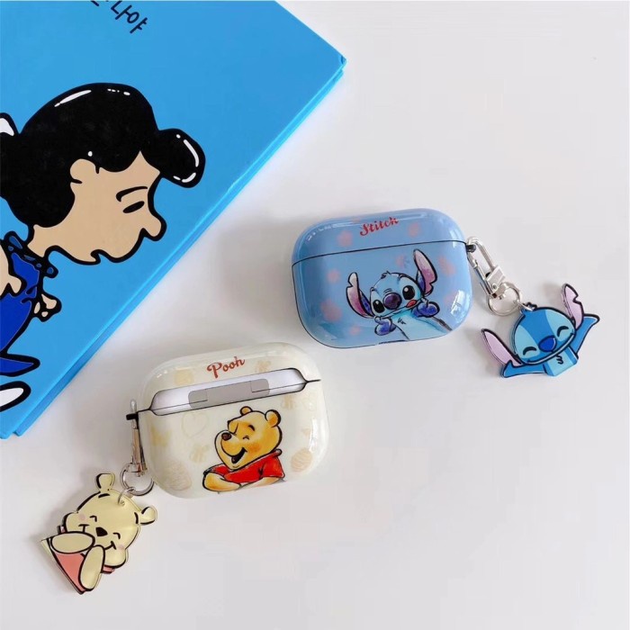 

Yar Stitch X Pooh Case Casing Airpods Gen 3 2021 Pro Cover Airpod Silicone