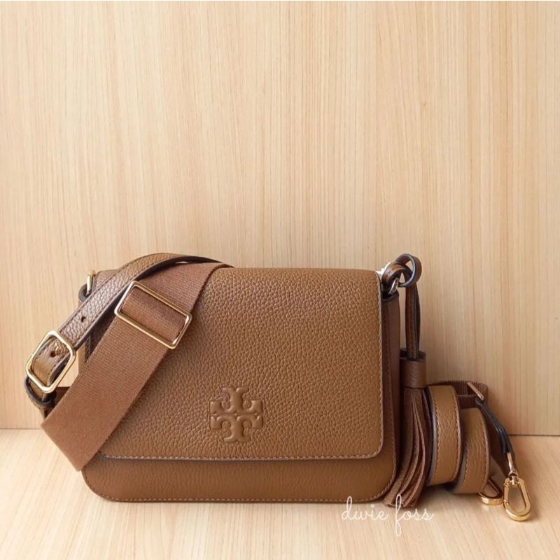 Tas T0ry Burch Thea Web Flap Crossbody Moose Original | Tas TB Wanita Original | Tas Selempang Wanit