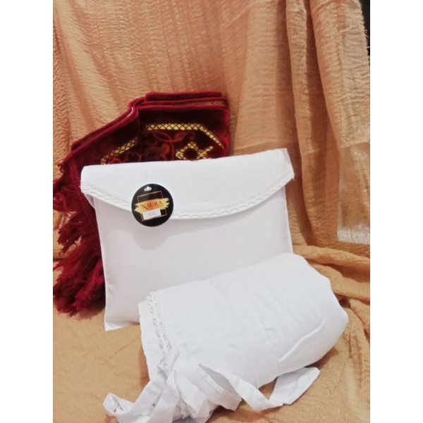 MUKENA_Polos_KatunRayon_PREMIUM//RESLETING//putih//jumbo//