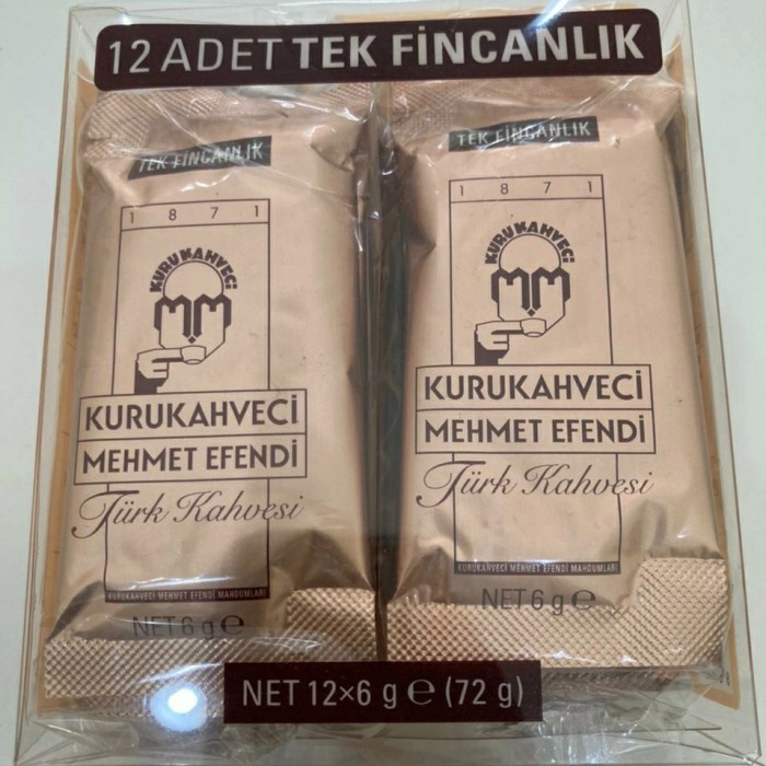 

Terlaris ✨ - Kopi Turki - Kopi Kurukahveci Mehmet Efendi Kemasan 6 gram - 12 Sachet 2.1.23