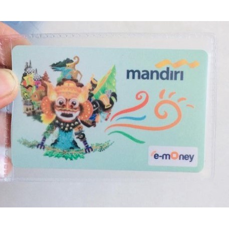 Pelindung Plastik Cover Pelindung Kartu ATM SIM KTP / Sampul Cover Card pembungkus tebal bagus