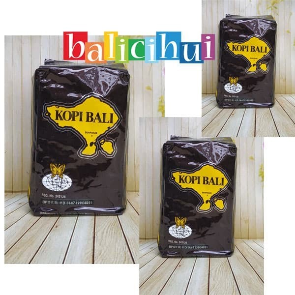 BALICIHUI Kopi Bubuk Bali Cap Kupu Kupu Bola Dunia Aluminium Robusta 500 Gram