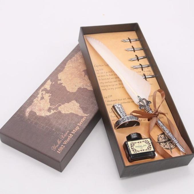 

HOT SALE pena bulu harry potter vintage box set
