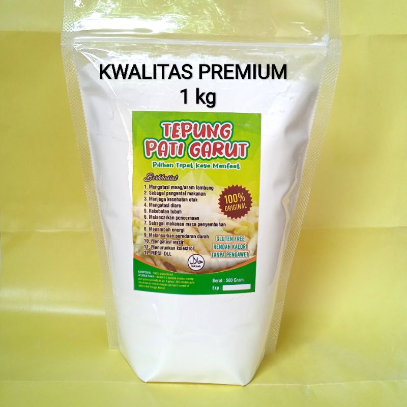 

Tepung Garut Pati Garut Original 1 Kg Obat Maag Asam Lambung