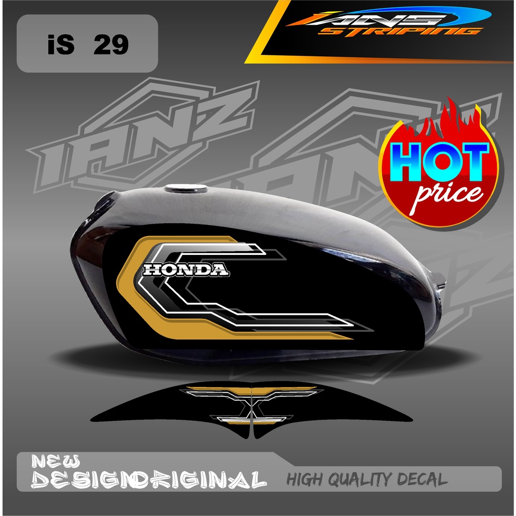 DECAL STRIPING LIST TANGKI CB100 HOLOGRAM / NON HOLOGRAM IS29