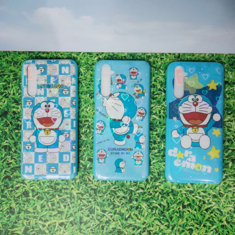 SOFTCASE REALME 6 KARAKTER ANIMASI GLOSSY + TEMPERED GLASS MOTIF