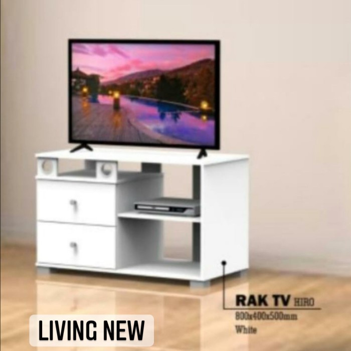 Tabl Meja Tv Minimalis 80Cm / Topas / Hiro / Vera / Rak Tv Moderen