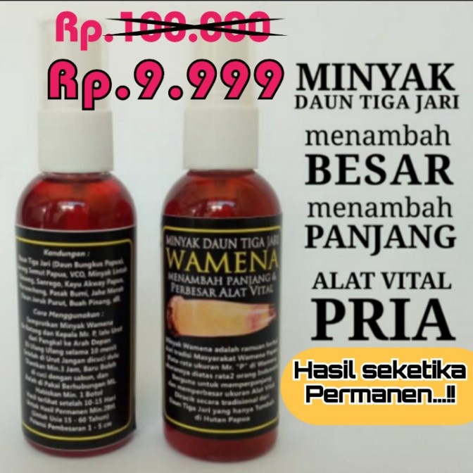 (TERLARIS) MINYAK 3 JARI WAMENA ORIGINAL TOP