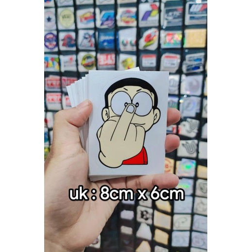 sticker printing NOBITA MIDDLE FINGER new