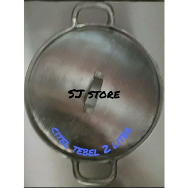 citel panci katel panci nasi liwet 2liter beras almunium tebal sukabumi