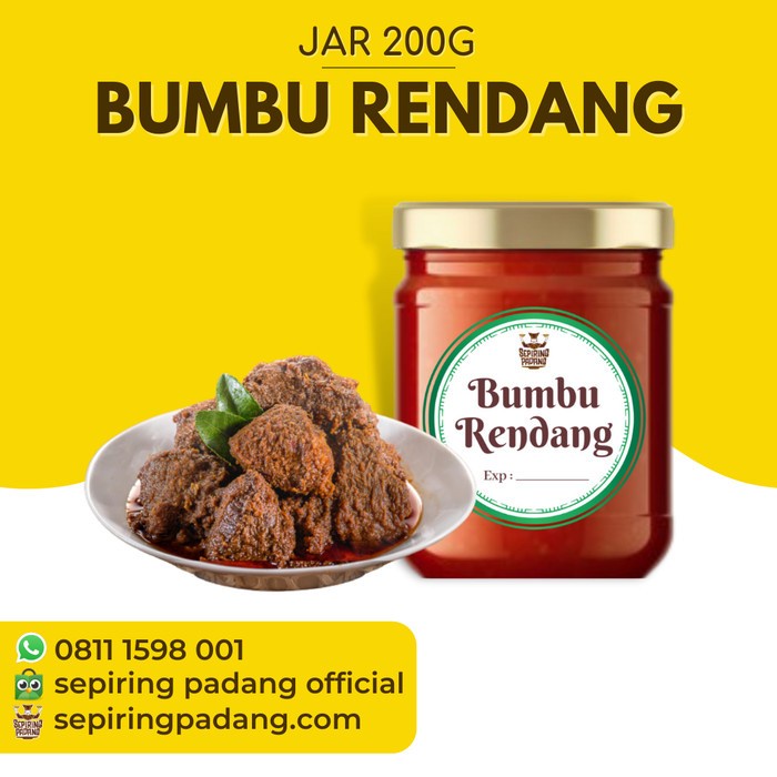 

Terlaris ✨ - Bumbu Rendang Padang Asli Serba Guna (Bumbu Masak Instant) 200g 2.1.23