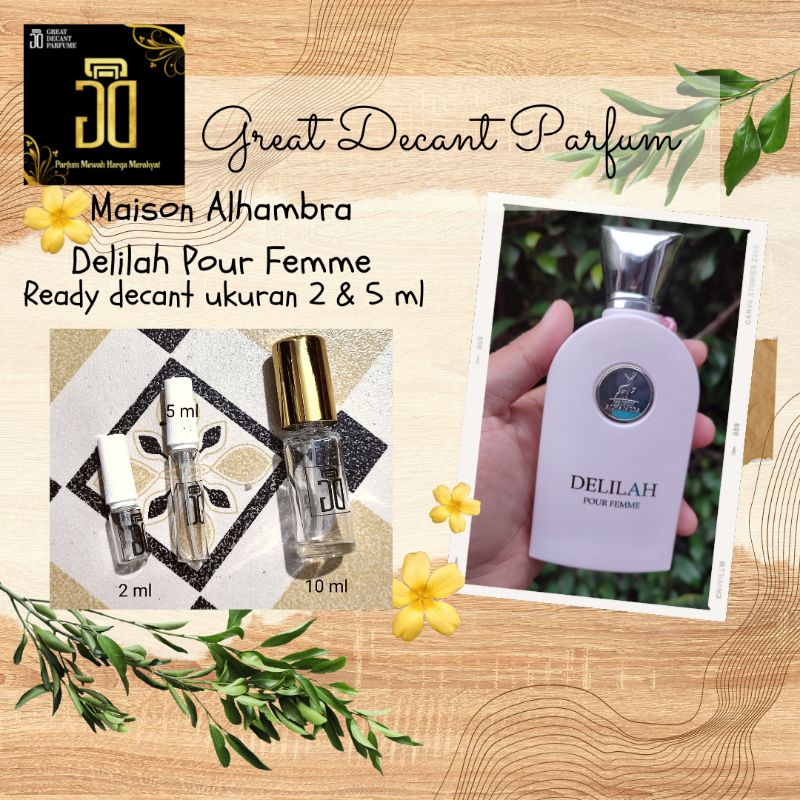 Maison Alhambra Delilah Parfum Decant clone Pdm Delilah