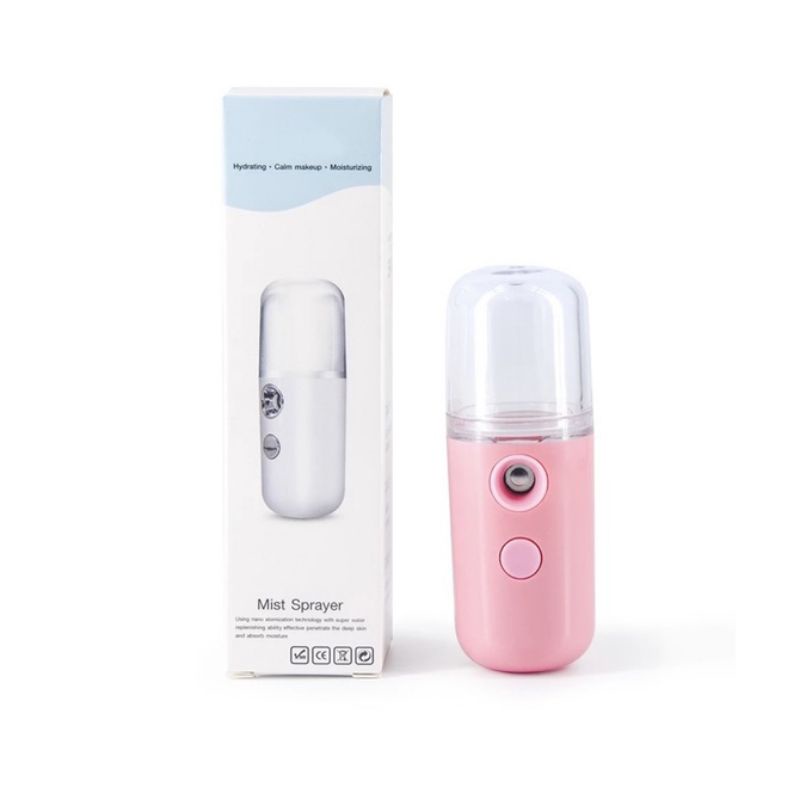 Nano Spray Facial Pelembab wajah semprot mini filter Charger portable